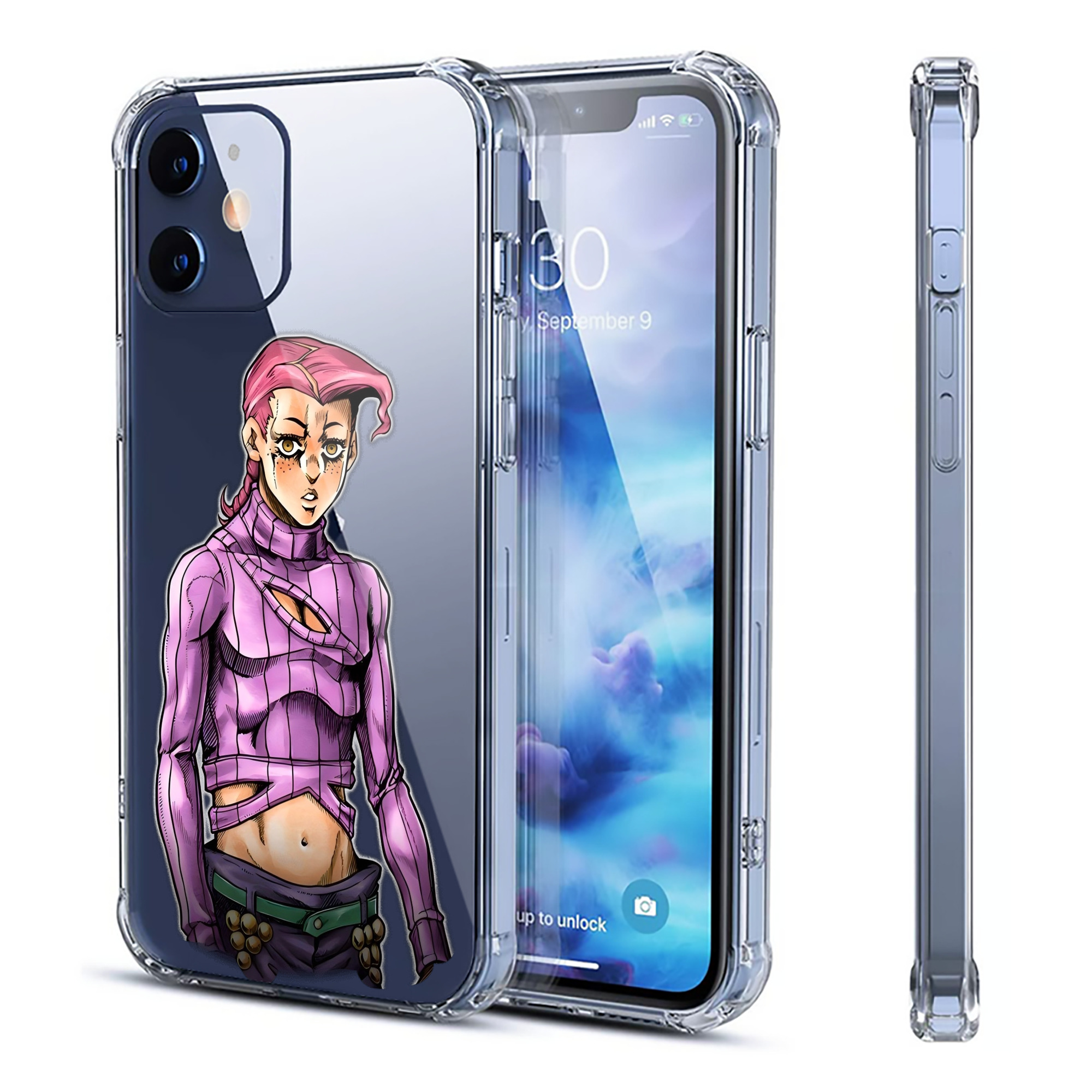 （画像用） ジョジョの奇妙な冒険 ビネガー?ドッピオ JoJo's Bizarre Adventure Vinegar Doppio 【iPhone 12シリーズ対応】透明スマホケース（クリアソフトケース）